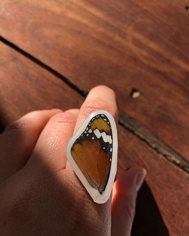 Monarch Butterfly Ring | Size 9