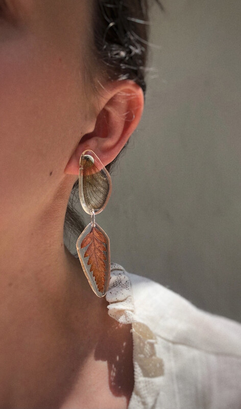Butterfly, Protea Seed &amp; Fern Dangles