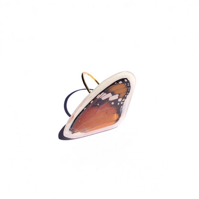 African Monarch Butterfly Ring | Size 9