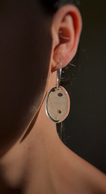 Forest Mother-of-pearl Dangles | Double-sided