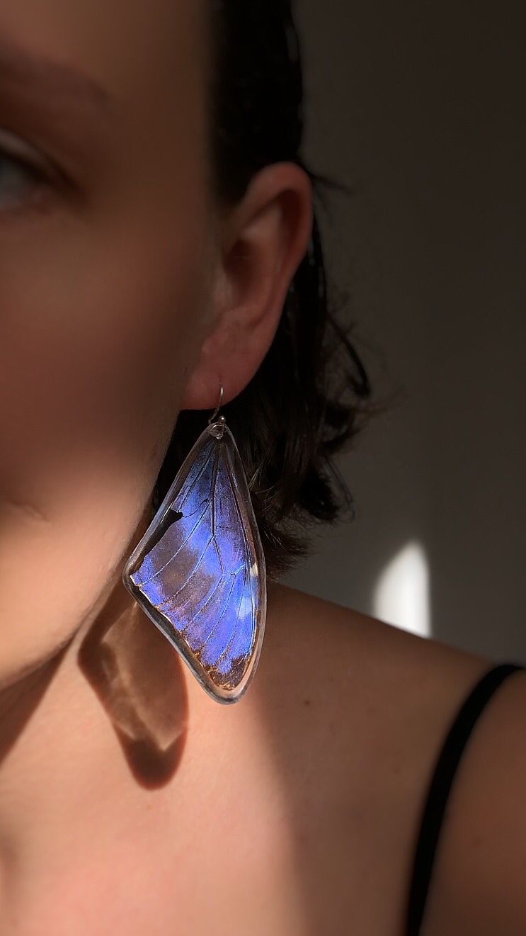 Blue Morpho Dangles