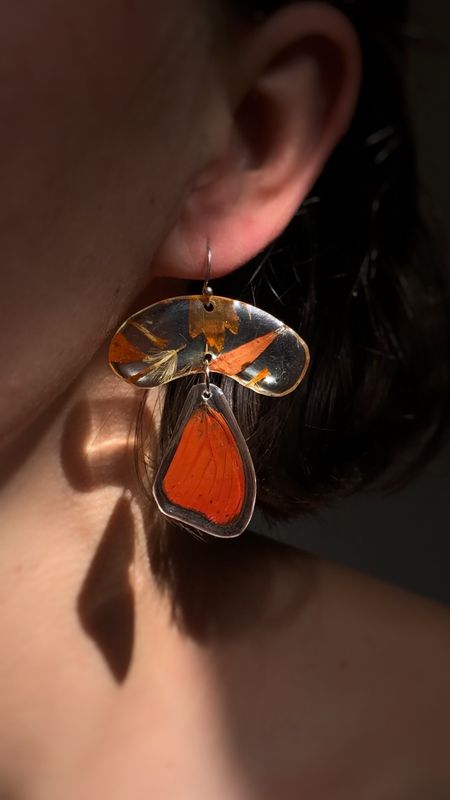 Red Butterfly Scatter Dangles