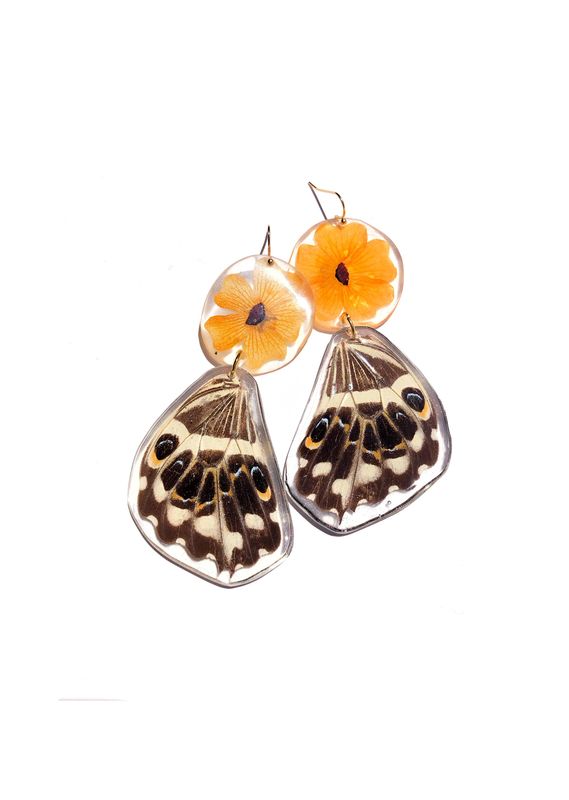 Butterfly &amp; Black Eyed Susan Dangles