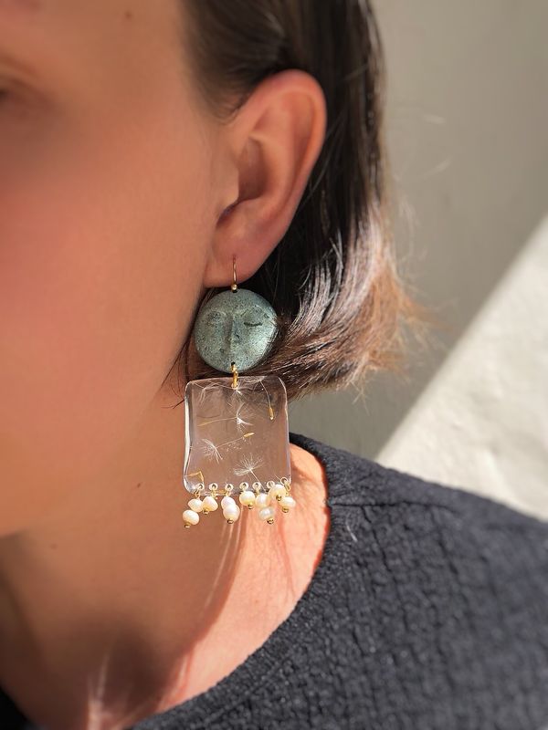 Dandelion Moon Dangles