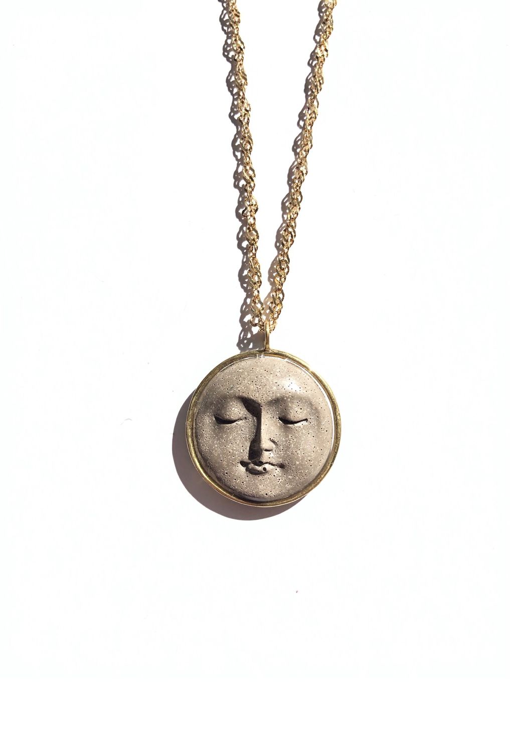 Double Sided Moon &amp; Daisy Necklace