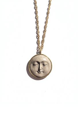 Double Sided Moon &amp; Daisy Necklace