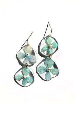 Double Blue Hydrangea Flower Dangles