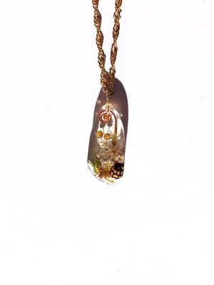 Fynbos &amp; Ladybird Garden Pebble Necklace