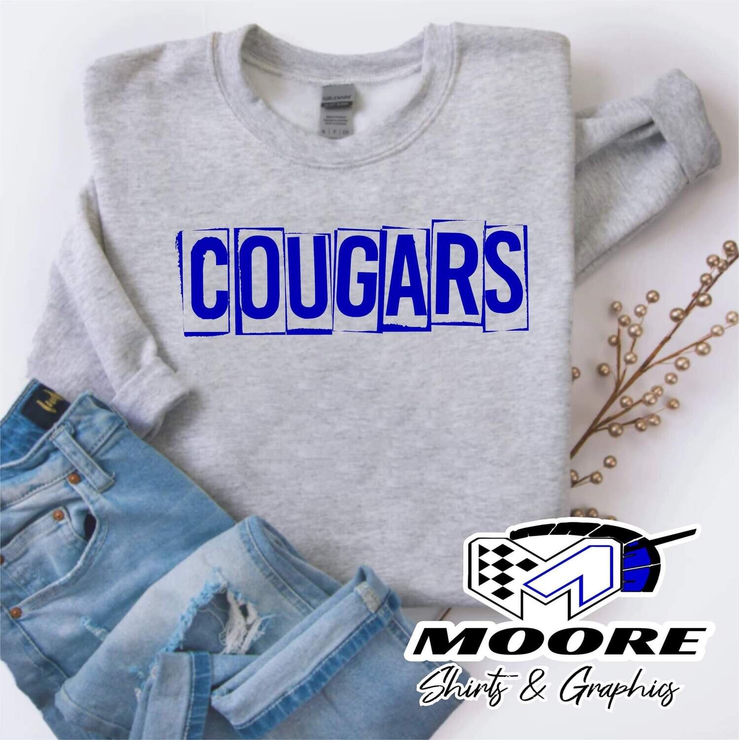 Cougars Tile *BLUE INK*