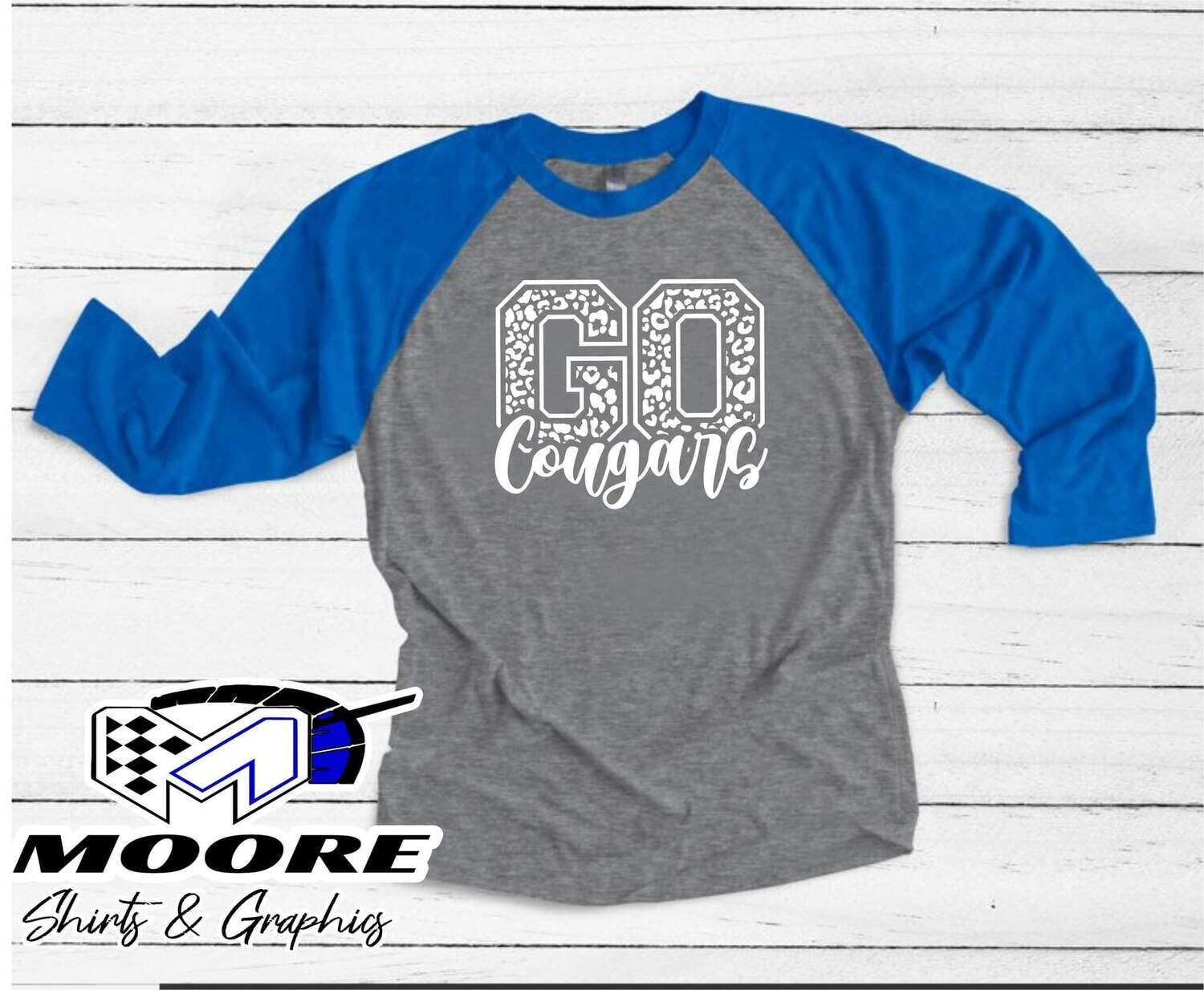 Go Cougars *WHITE INK*