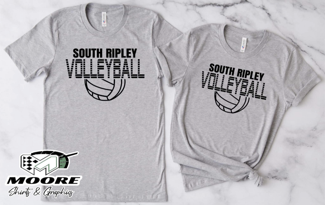 South Ripley Volleyball - Black Ink
