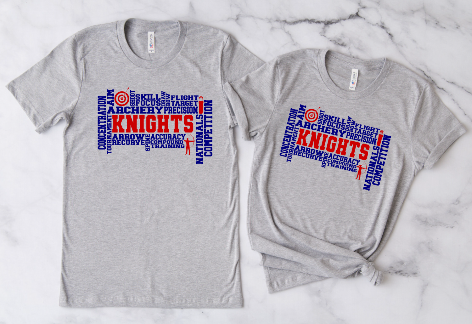 Knights Archery Word Art