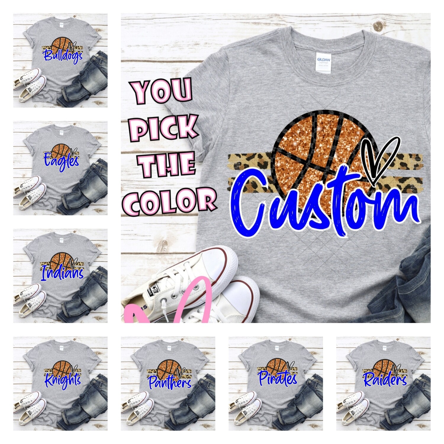 Mascot Glitter Basketball