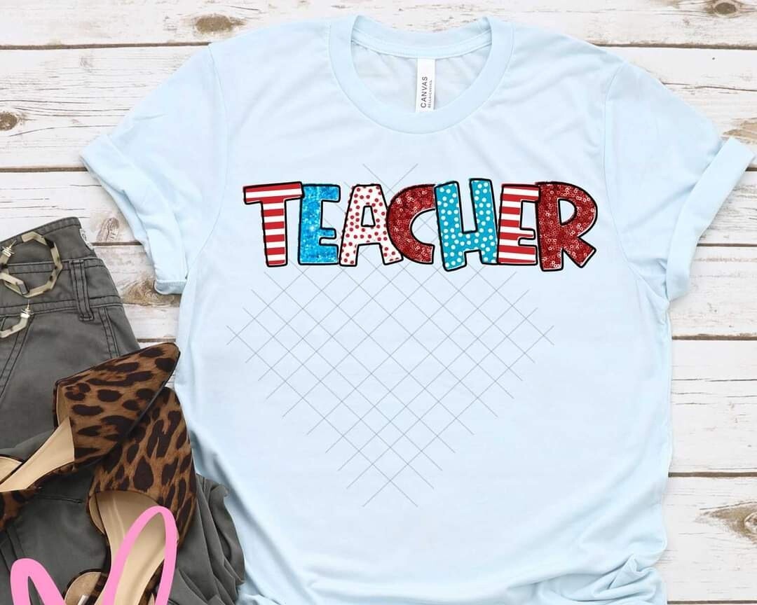 Teacher Red White &amp; Blue