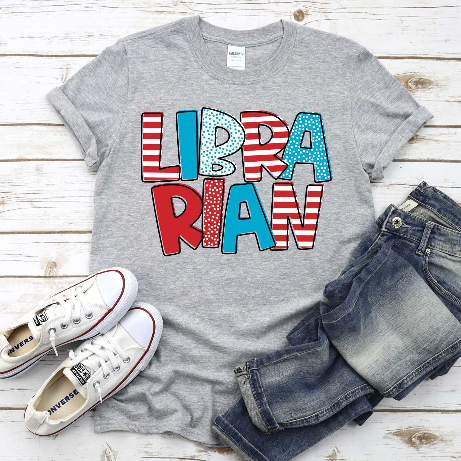 Librarian Red White &amp; Blue