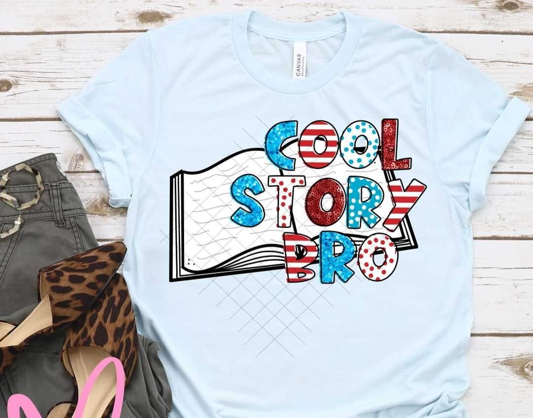 Cool Story Bro Book Red White &amp; Blue