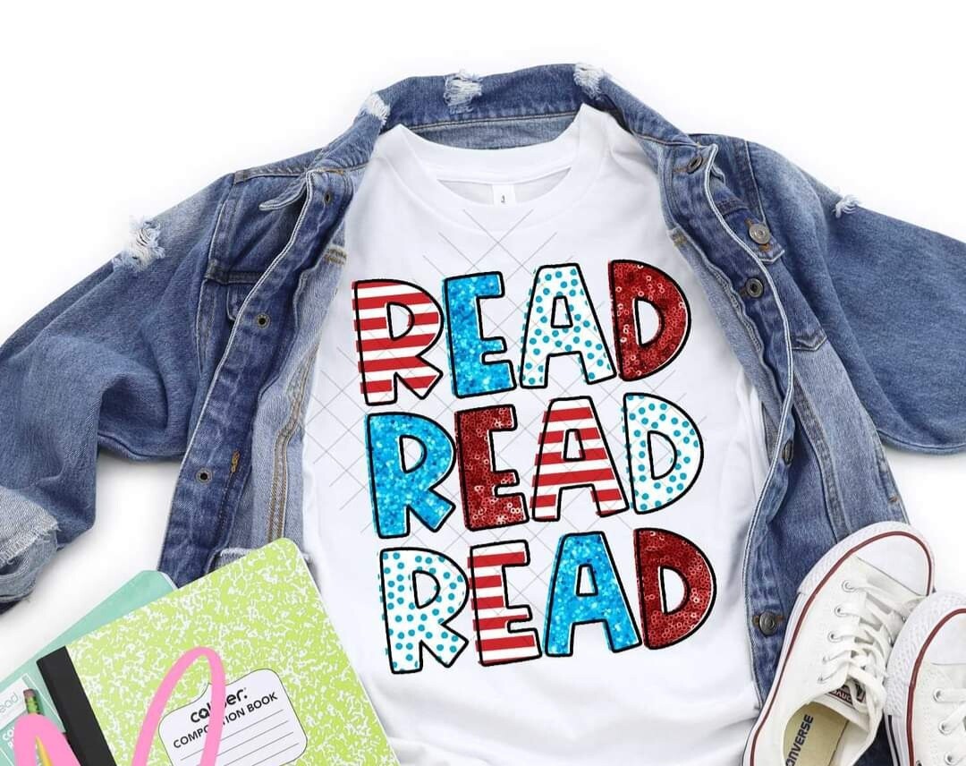 Read Mixed Stacked Red White &amp; Blue