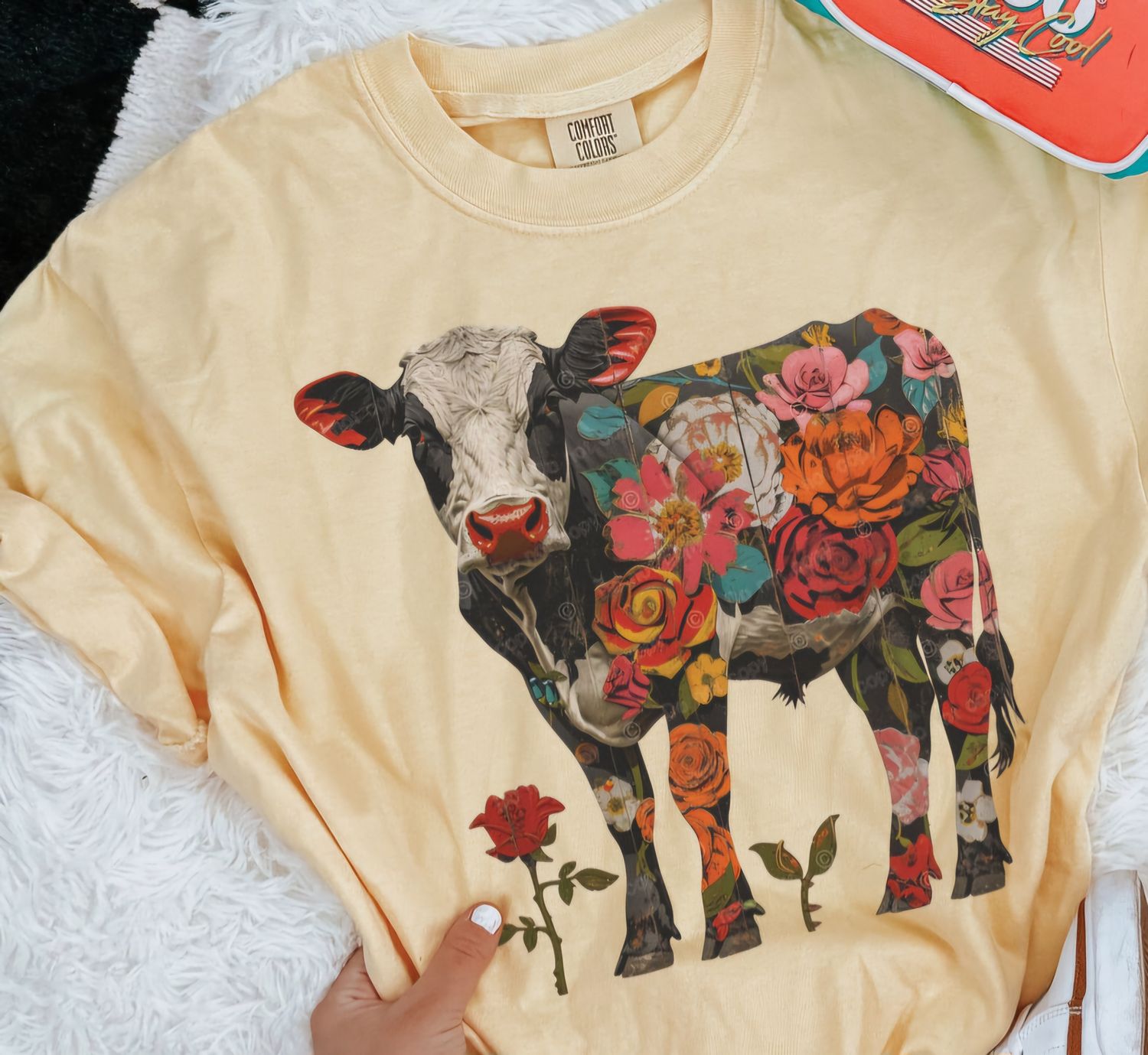 Floral Cow