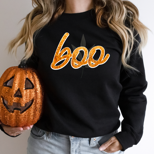 Boo Faux Glitter