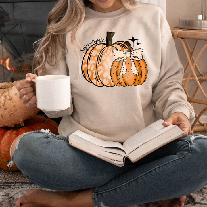 Hey Pumpkin Pattern Bow