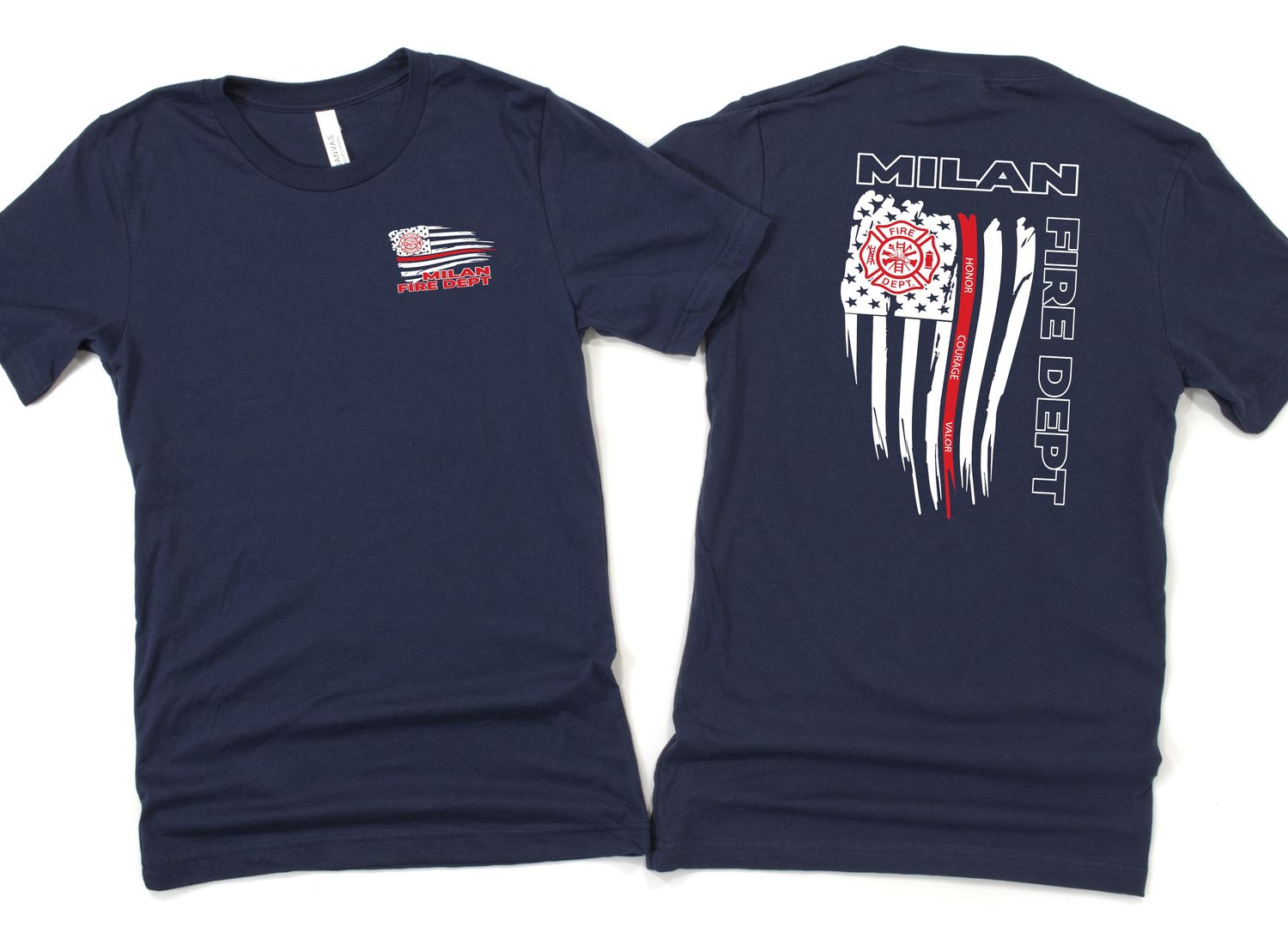 Milan Fire Flag - Select Your Shirt Style