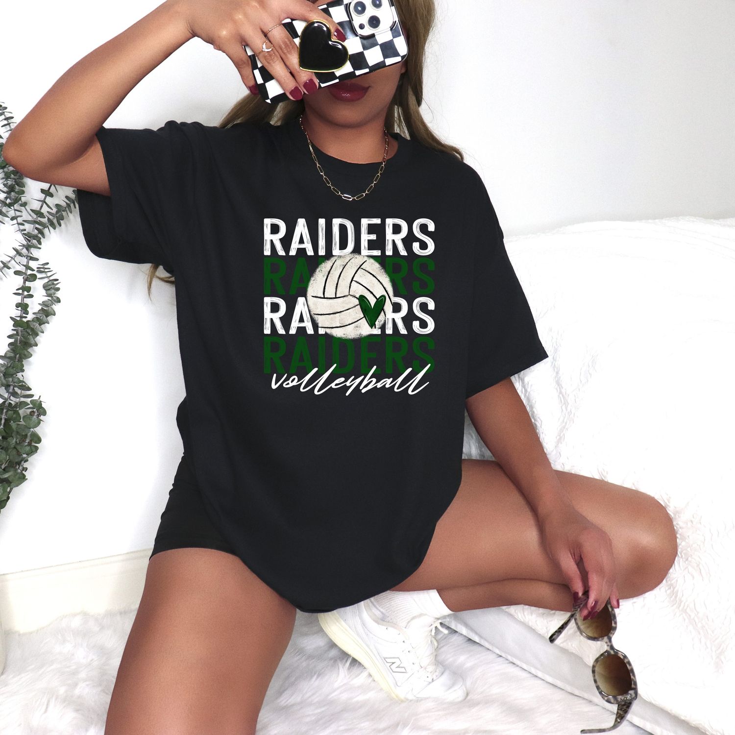 Stacked Raiders Volleyball Unisex Tee
