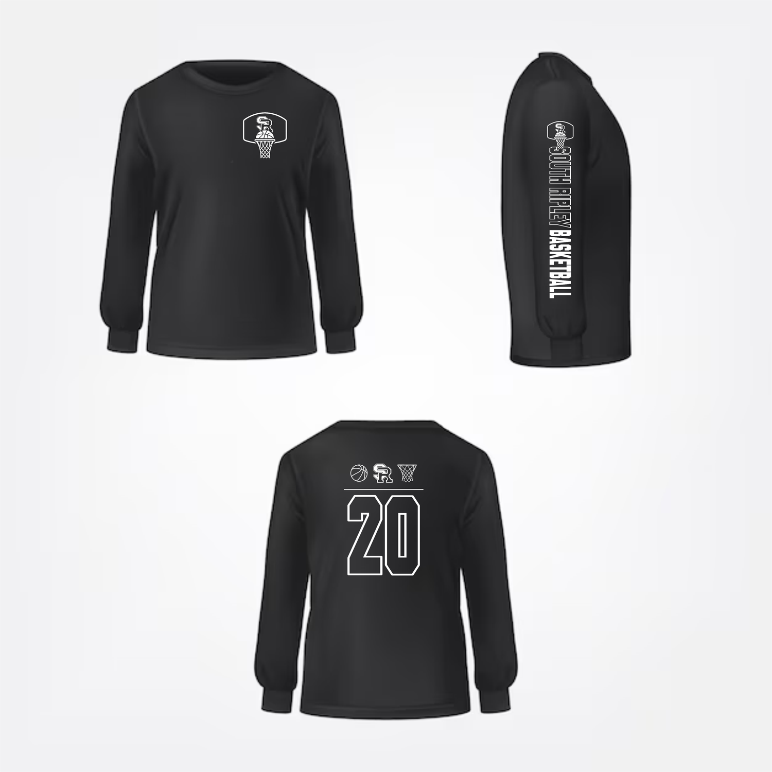 Raiders Basketball Sleeve Printed