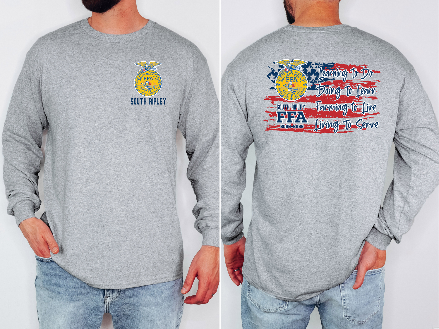 FFA Living to Serve Flag