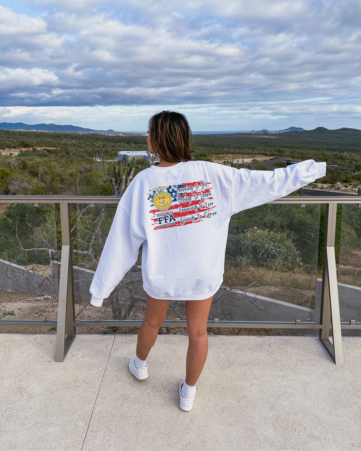FFA Living to Serve Flag