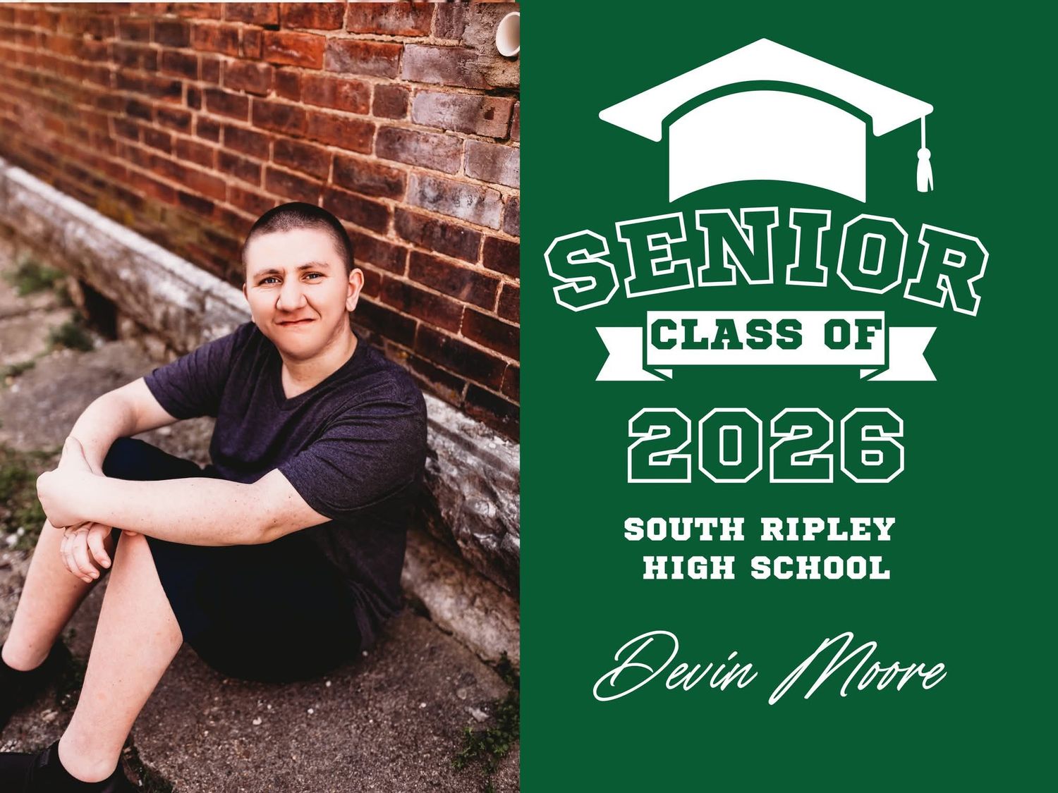 Custom 2026 Senior Yard Sign, Design Option: A