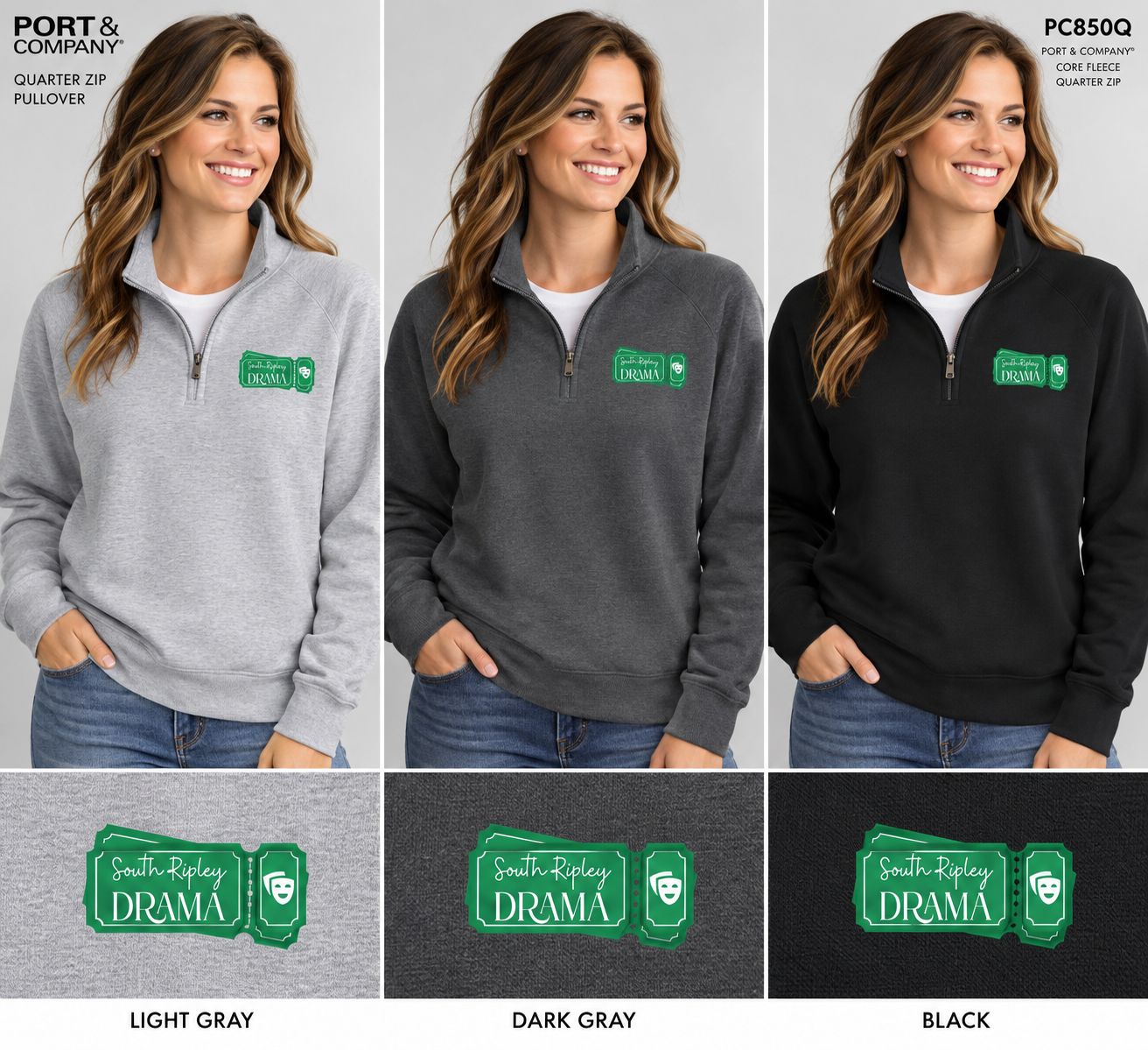 SR Drama Quarter Zip sweatshirt