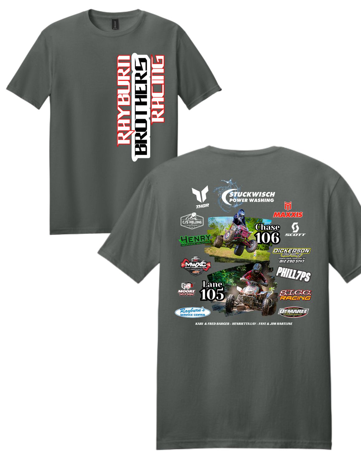 Rayburn Brothers Racing Sponsor Shirts