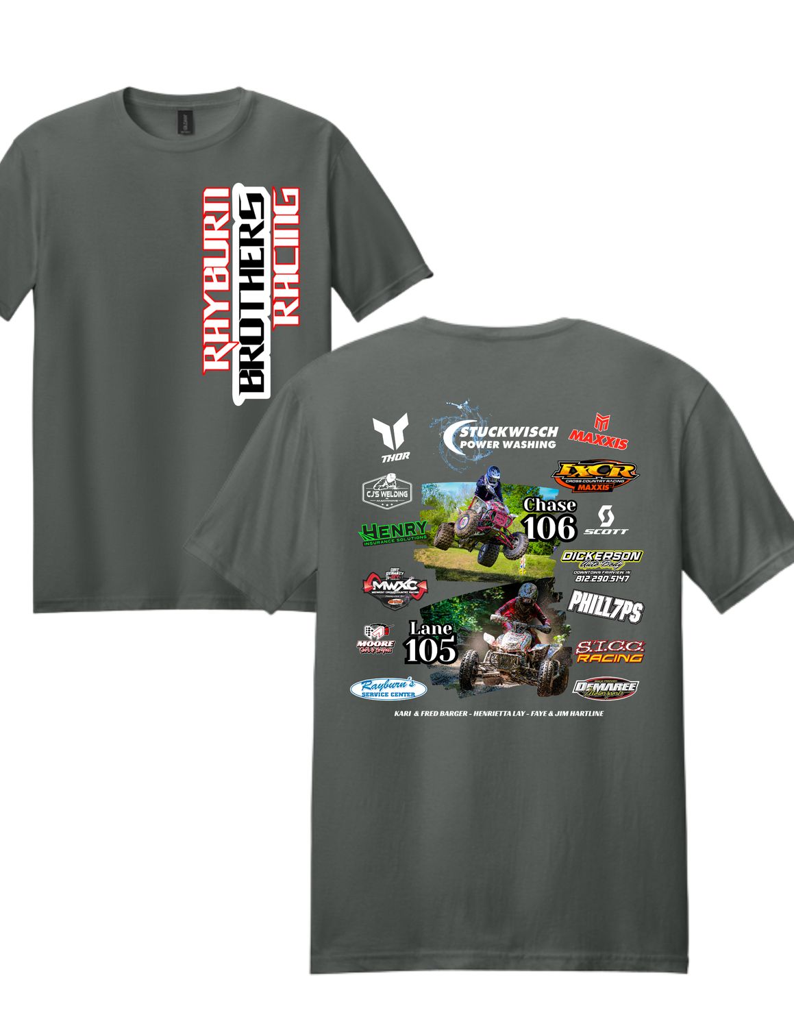 Rayburn Brothers Racing Sponsor Shirts