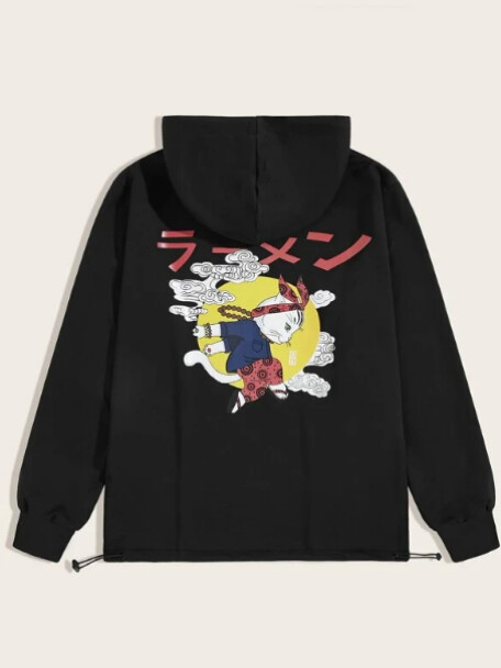 Capucha Estampado de dibujos animados