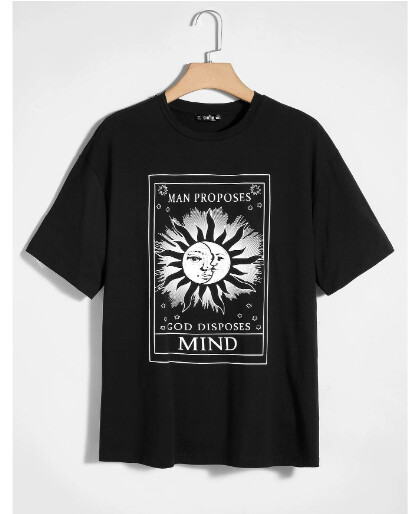 Camiseta con estampado de letra