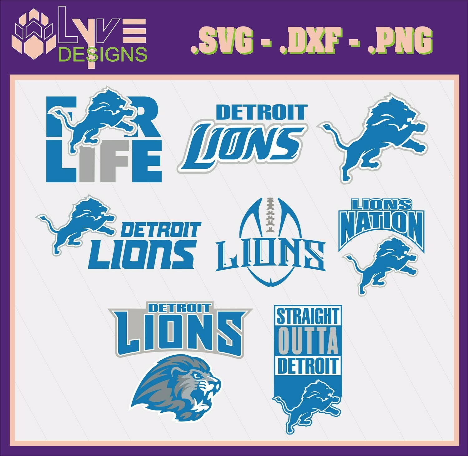 Free Free 303 Silhouette Detroit Lions Svg SVG PNG EPS DXF File