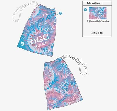 Tye dye Blue/pink grip bag