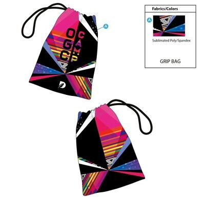 black/ multicolor grip bag