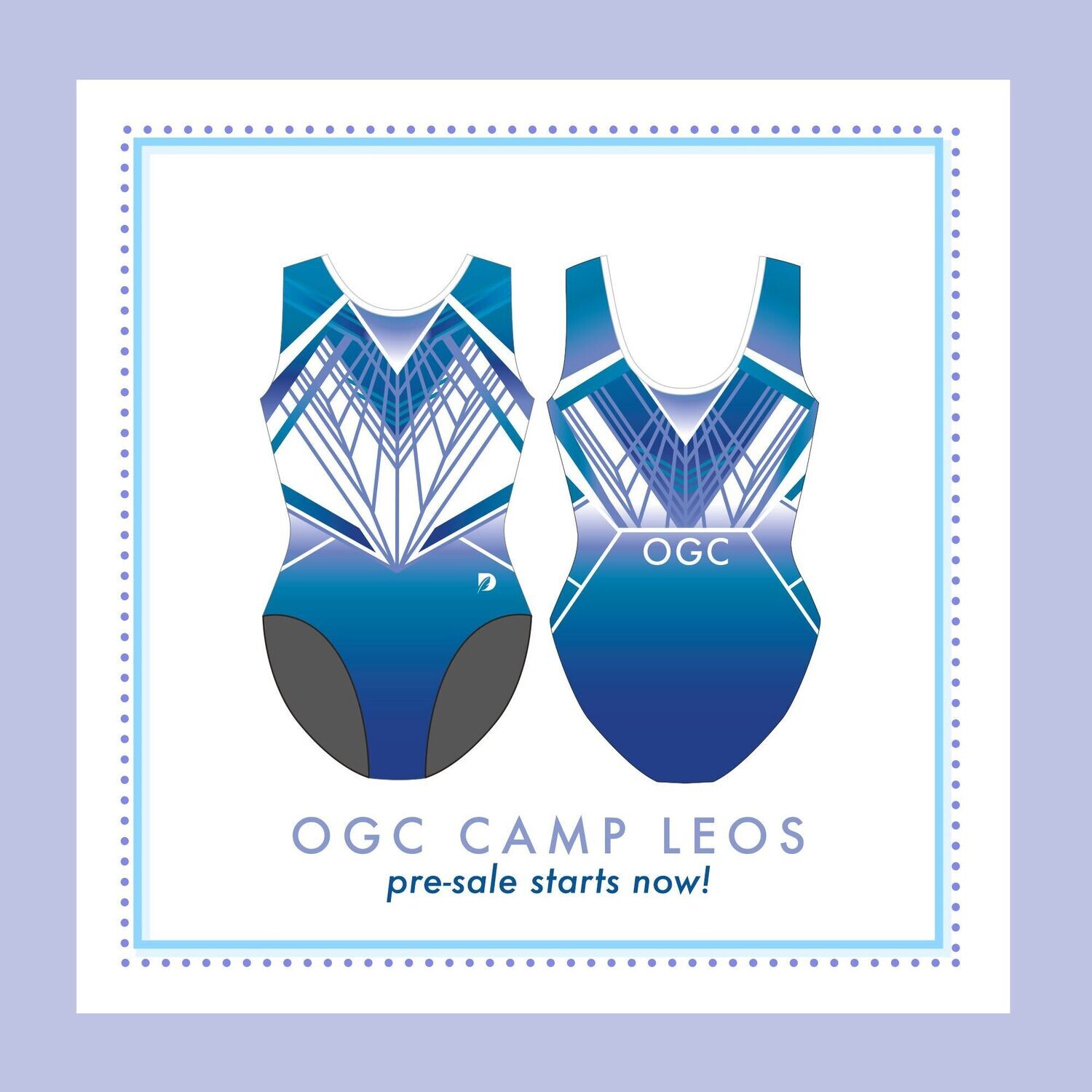 OGC geometric leotards Blue/white