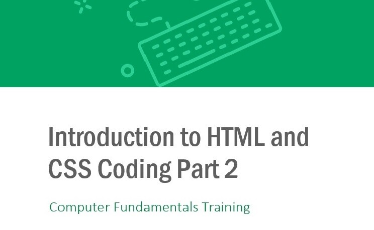 Intro to HTML and CSS Coding Part 2
