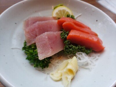 Tuna & Sockeye salmon sashimi 6 pcs