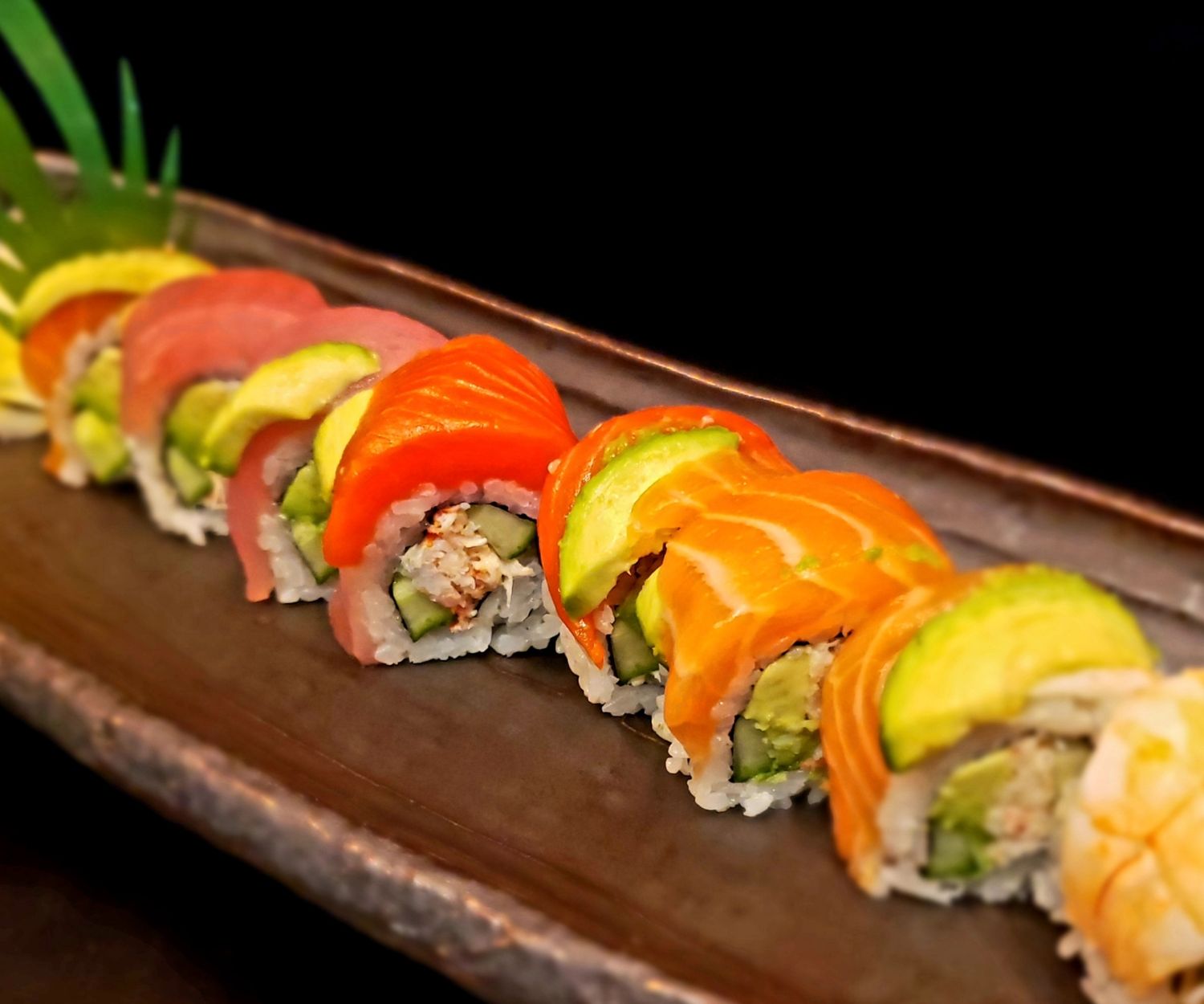 Real Crab Rainbow Roll