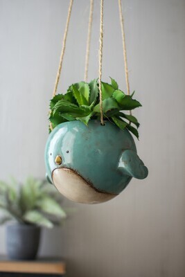 Blue Bird Hanging planter