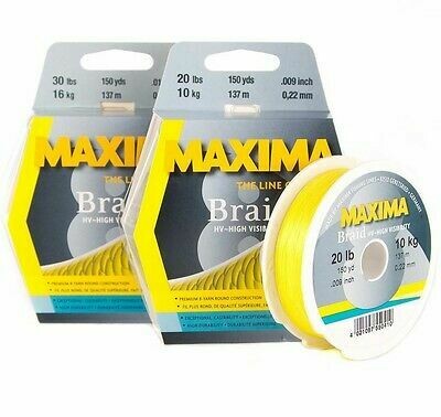 Maxima Braid 8 HV gelb 150m Spule