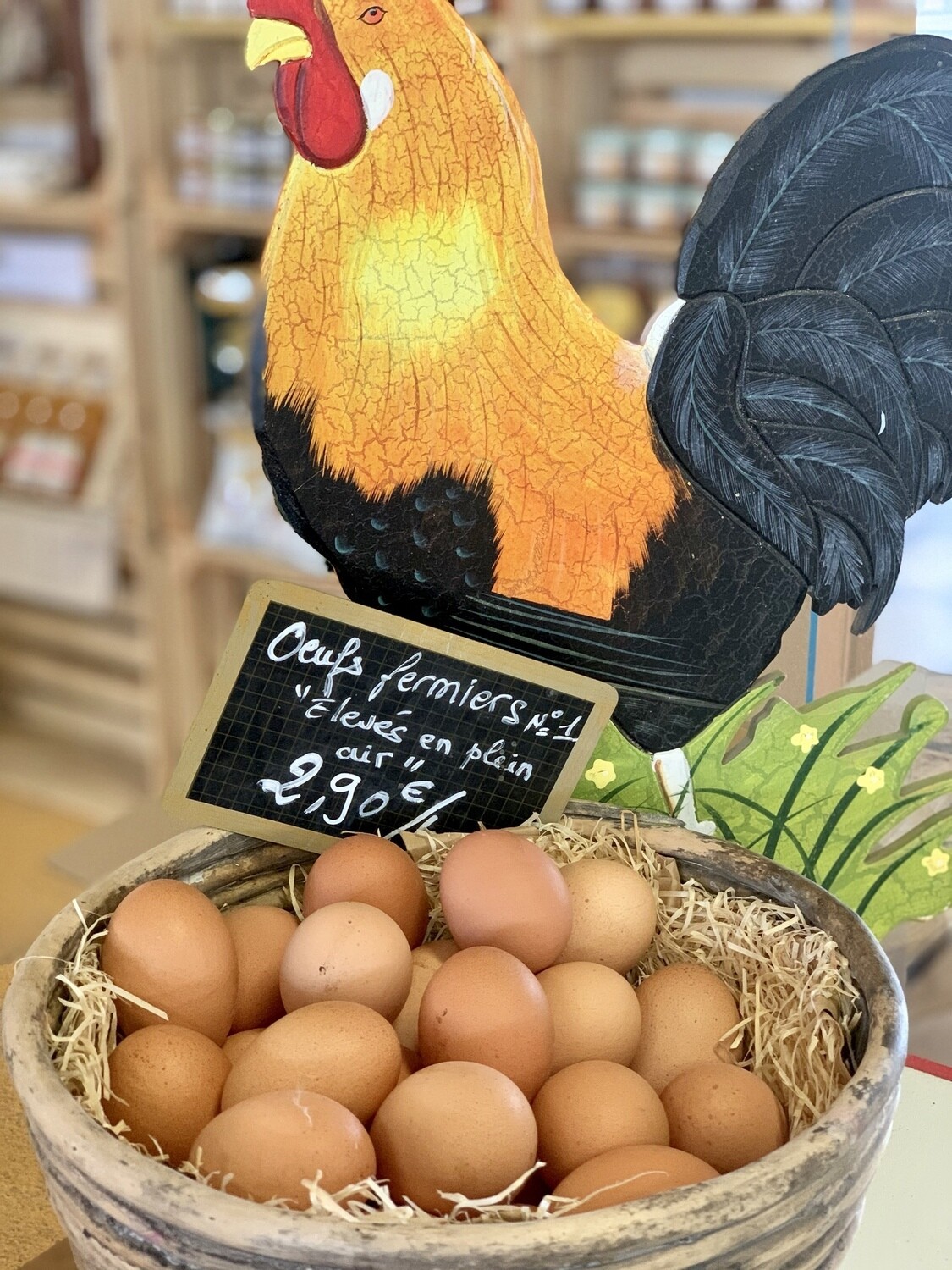 Oeufs fermiers (boîte de 12) Oeufs fermiers (boîte de 12)