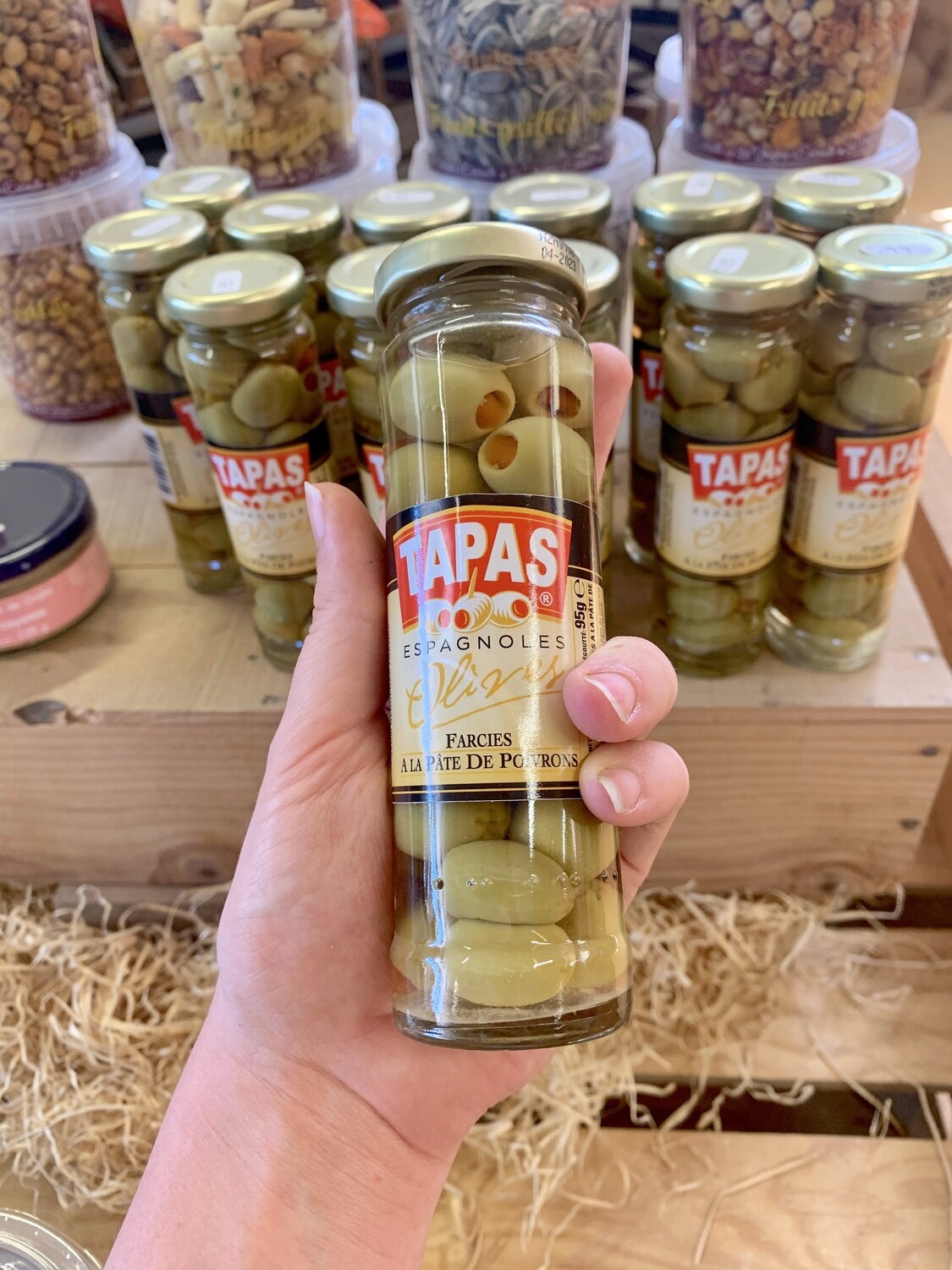 Olives farcies aux poivrons Olives farcies aux poivrons