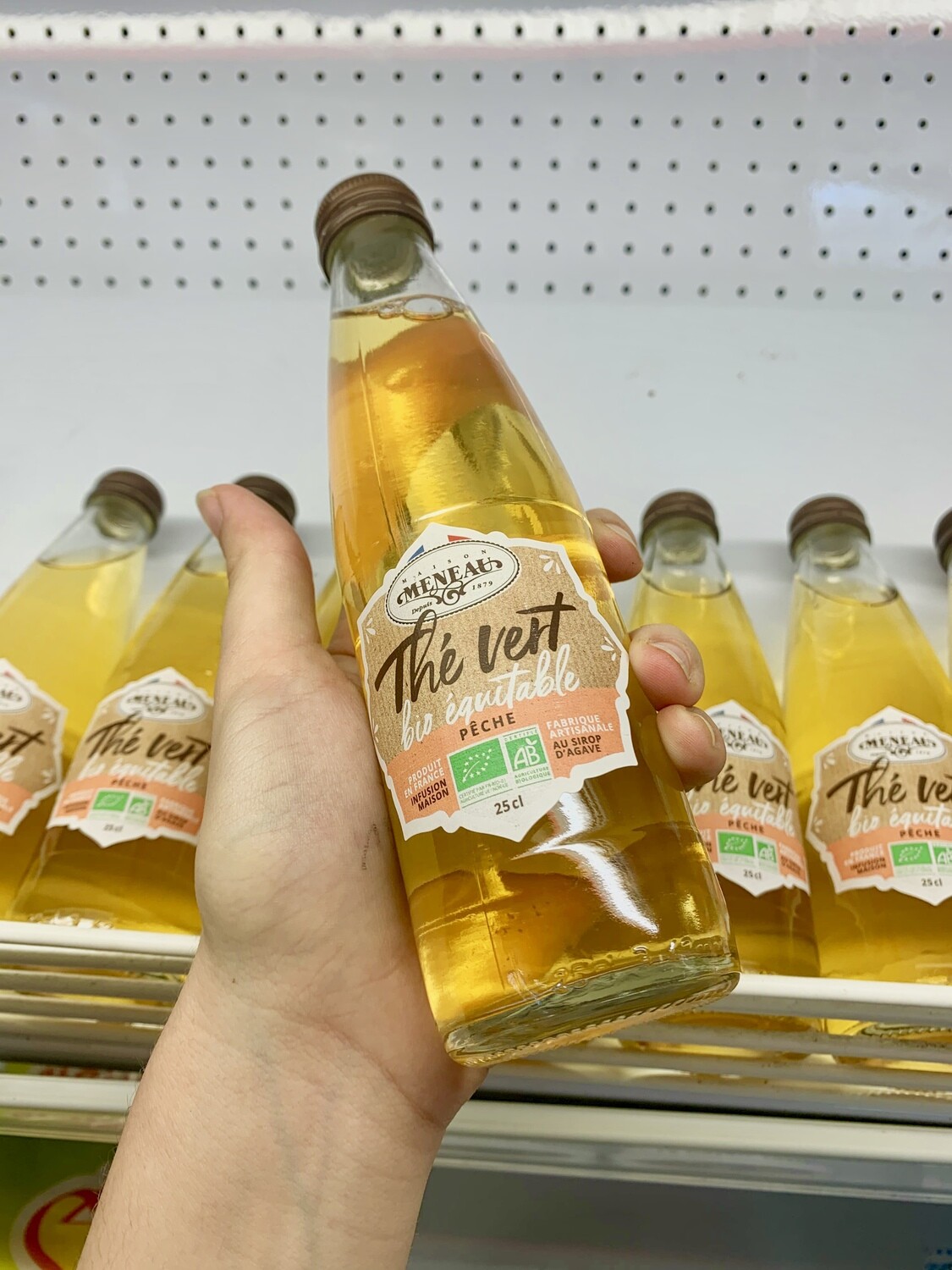 Thé vert à la pêche bio Thé vert à la pêche bio