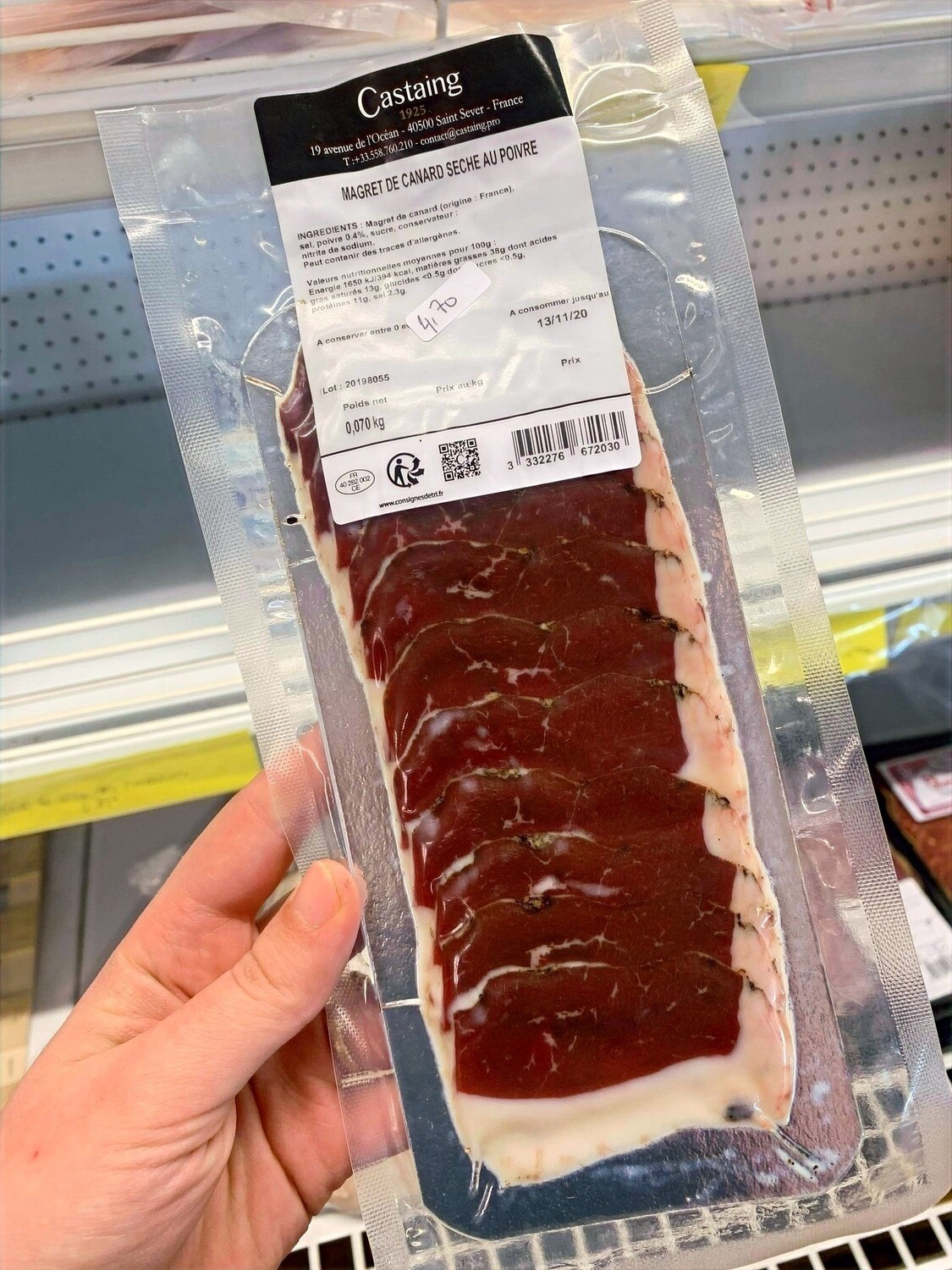 Magret de Canard séché au poivre Magret de Canard séché au poivre