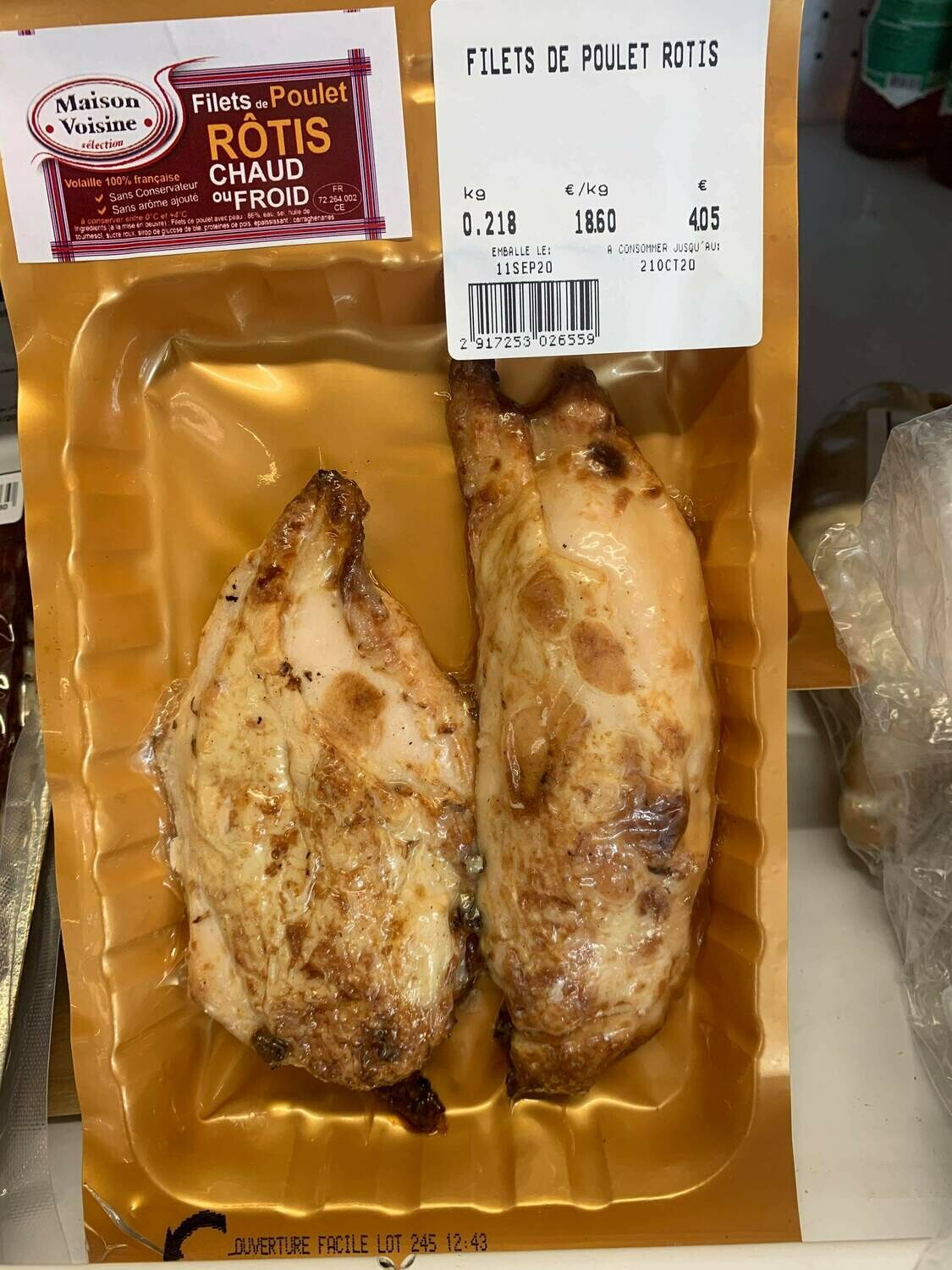 Filets de poulet rôtis Filets de poulet rôtis