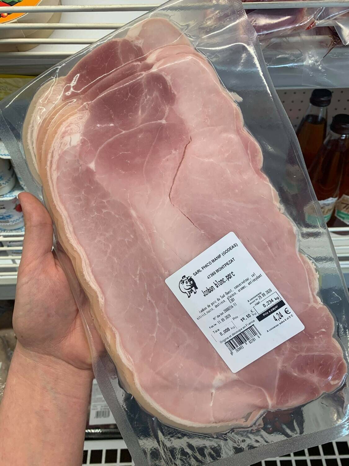 Jambon blanc - 3 tranches Jambon blanc - 3 tranches